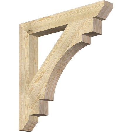 Ekena Millwork Merced Slat Rough Sawn Bracket, Douglas Fir, 4"W x 32"D x 32"H BKT04X32X32MRC06RDF